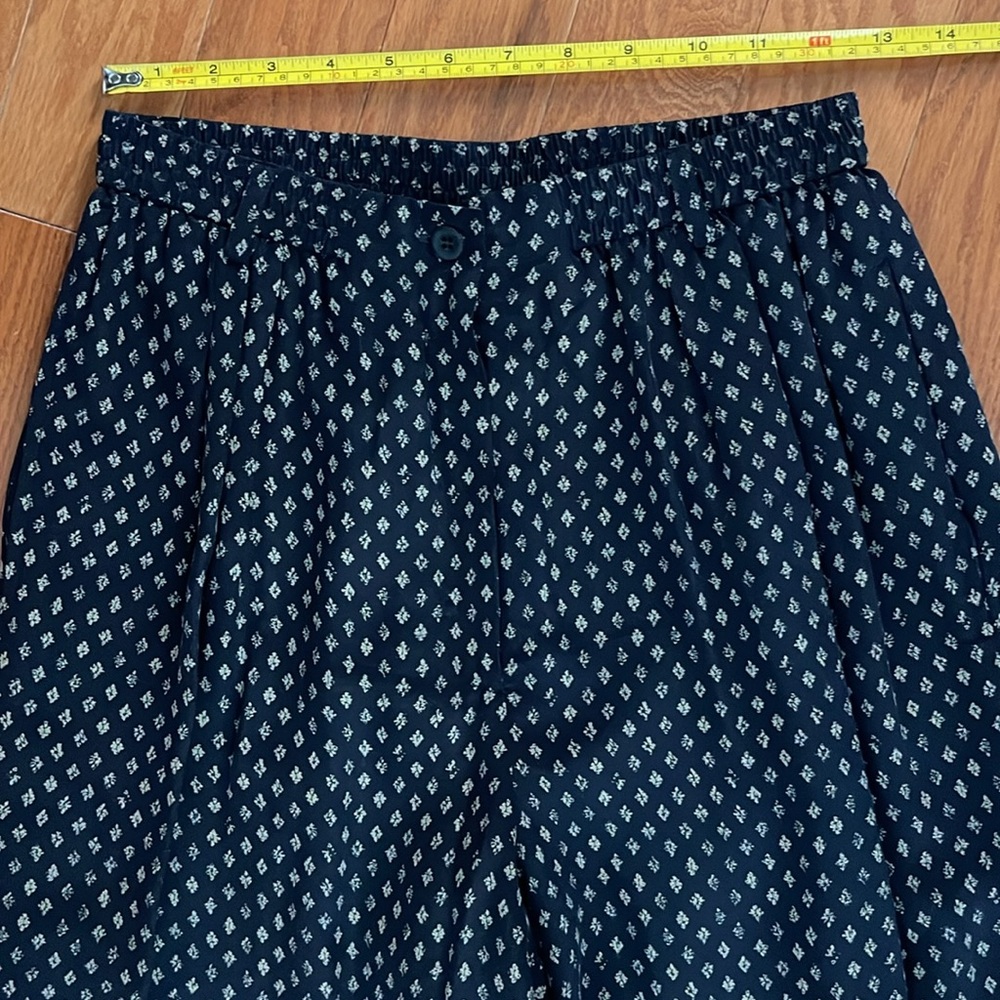 Anne Klein II‎ Silk Navy Trouser Pants - Picture 9 of 14